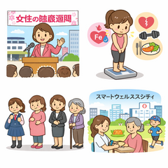 「女性の健康週間」に街頭演説を行いました